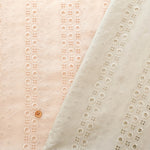 Cotton Lawn Lace Fabric - Dot Stripe - nomura tailor