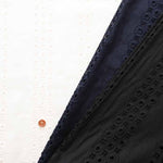 Cotton Lawn Lace Fabric - Dot Stripe - nomura tailor