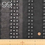 Cotton Lawn Lace Fabric - Dot Stripe - nomura tailor