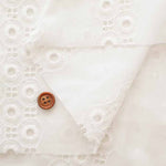 Cotton Lawn Lace Fabric - Dot Stripe - nomura tailor