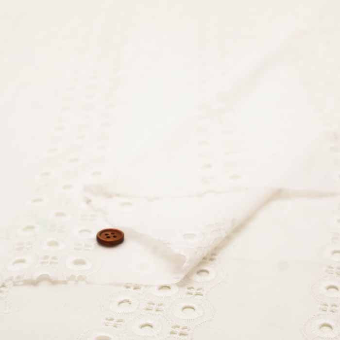 Cotton Lawn Lace Fabric - Dot Stripe - nomura tailor