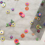 Made in China  Nylon Tulle Embroidered Fabric - Flower - nomura tailor
