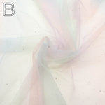 Made in China Nylon Gradient Glitter Tulle Fabric - nomura tailor