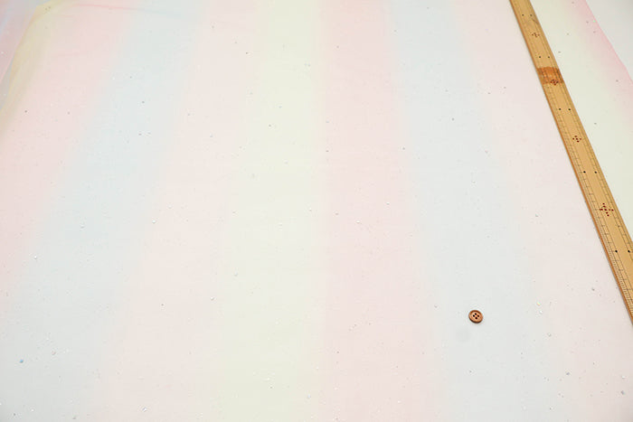 Made in China Nylon Gradient Glitter Tulle Fabric - nomura tailor