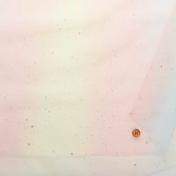 Made in China Nylon Gradient Glitter Tulle Fabric - nomura tailor