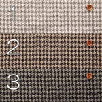Wool tweed fabric Staggered - nomura tailor