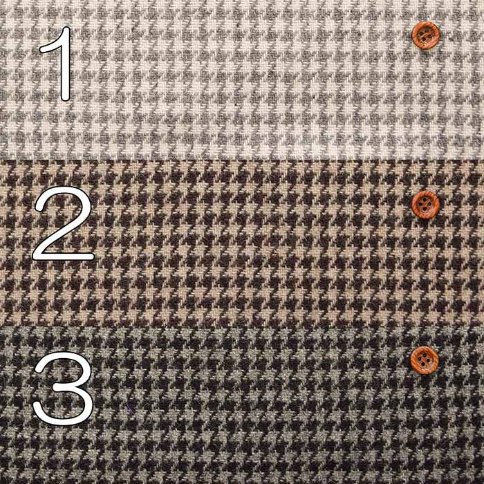 Wool tweed fabric Staggered - nomura tailor
