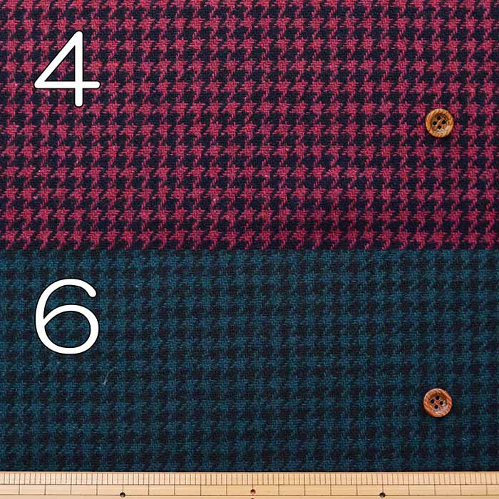 Wool tweed fabric Staggered - nomura tailor