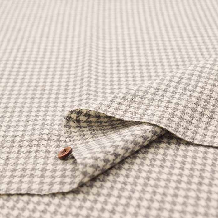 Wool tweed fabric Staggered - nomura tailor