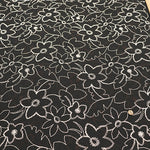 Cotton 60 Lawn Double Lace Fabric - Flower - nomura tailor