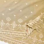 Yarn-dyed 60-lawn Border Lace Fabric - nomura tailor