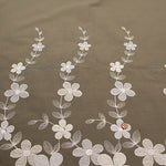 Cotton 60 Lawn Border Lace Fabric - Multicolor Flower - nomura tailor