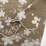 Cotton 60 Lawn Border Lace Fabric - Multicolor Flower - nomura tailor