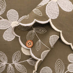 Cotton 60 Lawn Border Lace Fabric - Multicolor Flower - nomura tailor