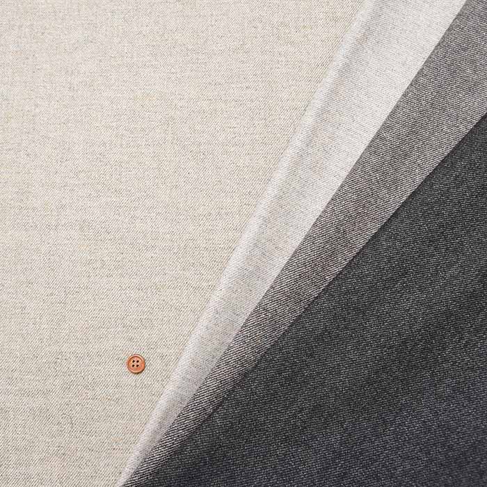 Bishu Washable 2-Way Stretch Tweed Twill Fabric - Plain - nomura tailor