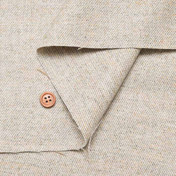 Bishu Washable 2-Way Stretch Tweed Twill Fabric - Plain - nomura tailor