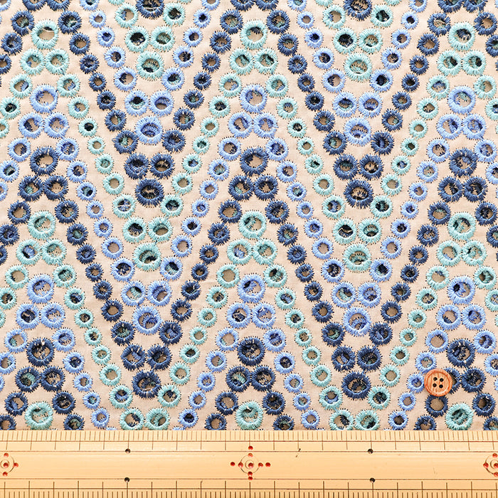 Cotton 60 Lawn Lace Fabric - Zigzag - nomura tailor