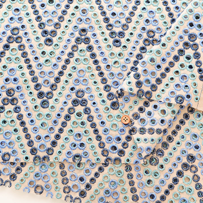 Cotton 60 Lawn Lace Fabric - Zigzag - nomura tailor
