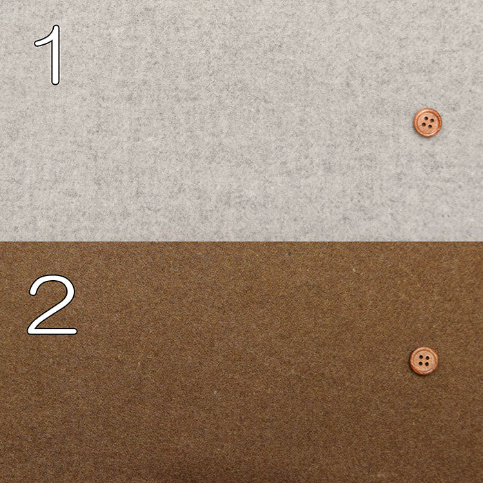 Bishu High-Count Melton Fabric - Plain - nomura tailor
