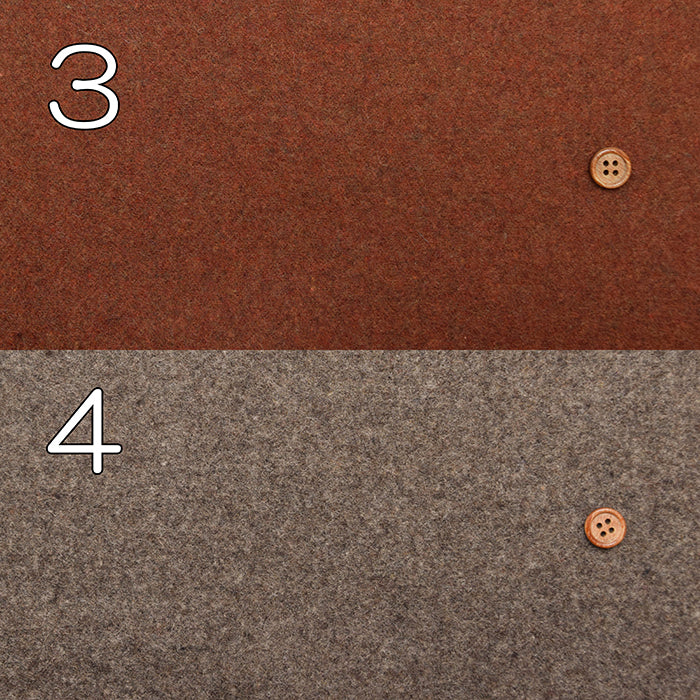 Bishu High-Count Melton Fabric - Plain - nomura tailor
