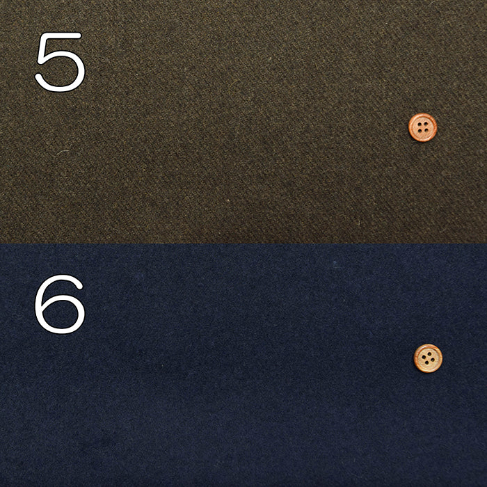 Bishu High-Count Melton Fabric - Plain - nomura tailor