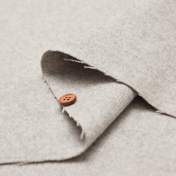 Bishu High-Count Melton Fabric - Plain - nomura tailor