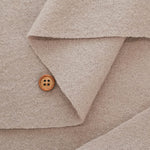 Wool Loop Compressed Knit Fabric - Plain - nomura tailor
