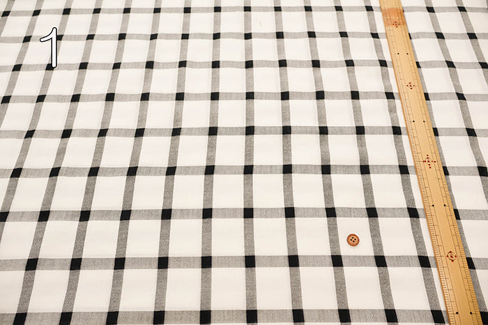 Cupro×Cotton Fablic - Check - nomura tailor