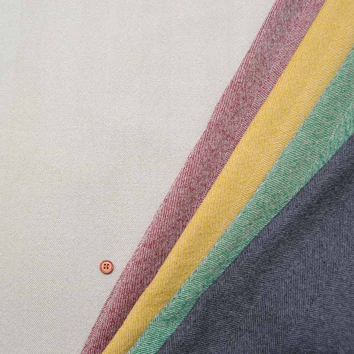 Wavy Herringbone Fabric - Solid Color - nomura tailor
