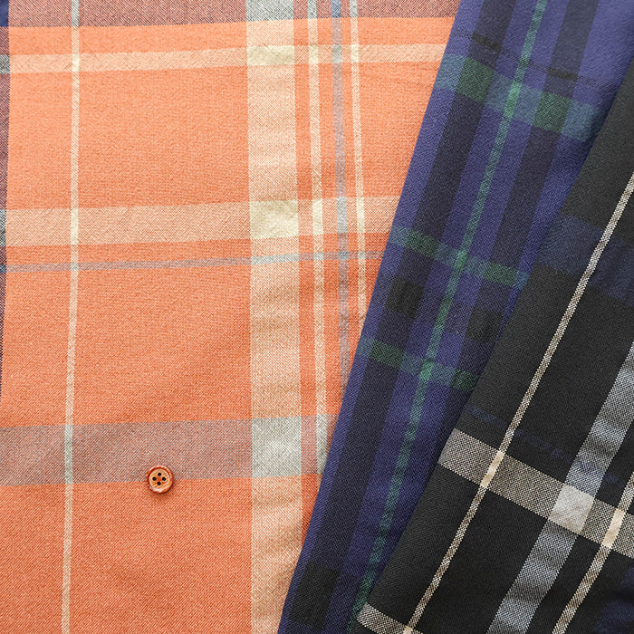 T/R Big Check Fabric - nomura tailor