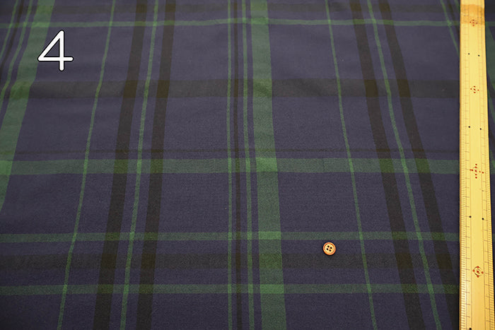 T/R Big Check Fabric - nomura tailor