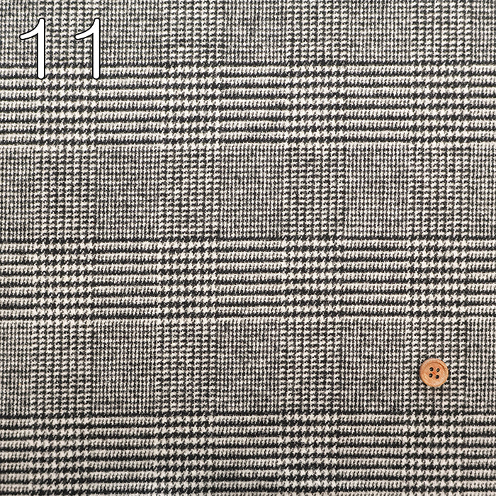 Bishu Washable Tweed Fabric - Glen Check - nomura tailor