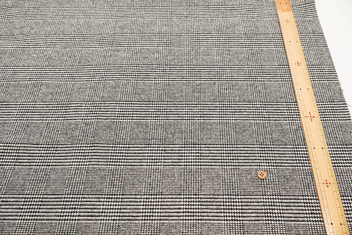 Bishu Washable Tweed Fabric - Glen Check - nomura tailor