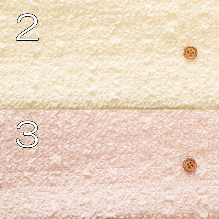 Polyester Bumpy Texture Check Fabric - Plain - nomura tailor