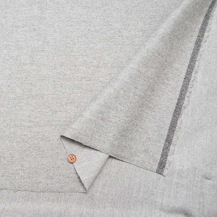 Cashmere Blend Washable Flannel Fabric - Plain - nomura tailor