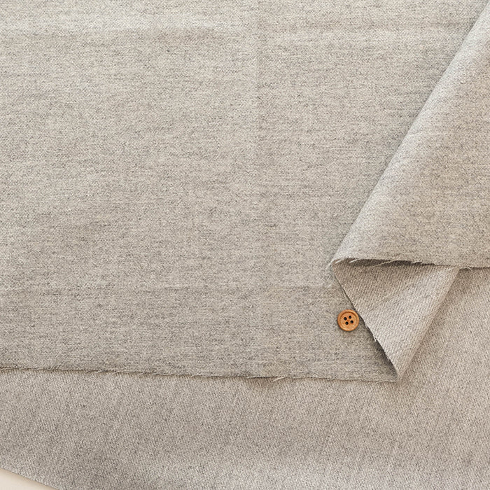 Cashmere Blend Washable Flannel Fabric - Plain - nomura tailor