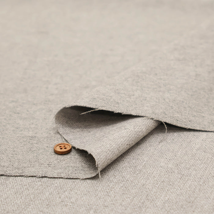 Cashmere Blend Washable Flannel Fabric - Plain - nomura tailor