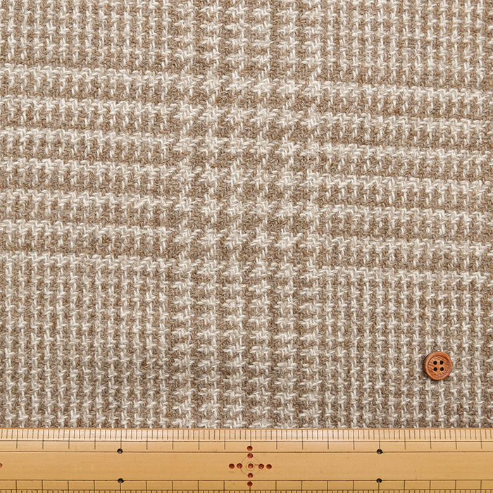 Glen Check Pattern Tweed Fabric - nomura tailor