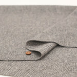 Wool × Linen Herringbone Beaver Fabric - nomura tailor