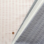 Silk-blend Washer Fabric - Striped - nomura tailor