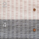 Silk-blend Washer Fabric - Striped - nomura tailor