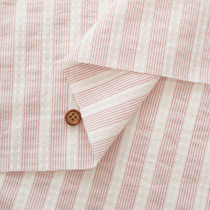 Silk-blend Washer Fabric - Striped - nomura tailor