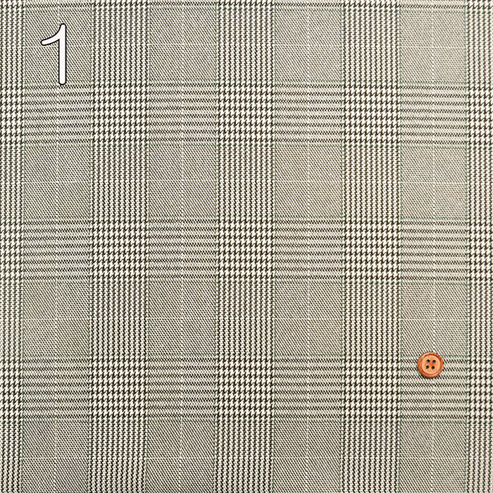 Polyester Wool-Like Fabric - Glen Check - nomura tailor