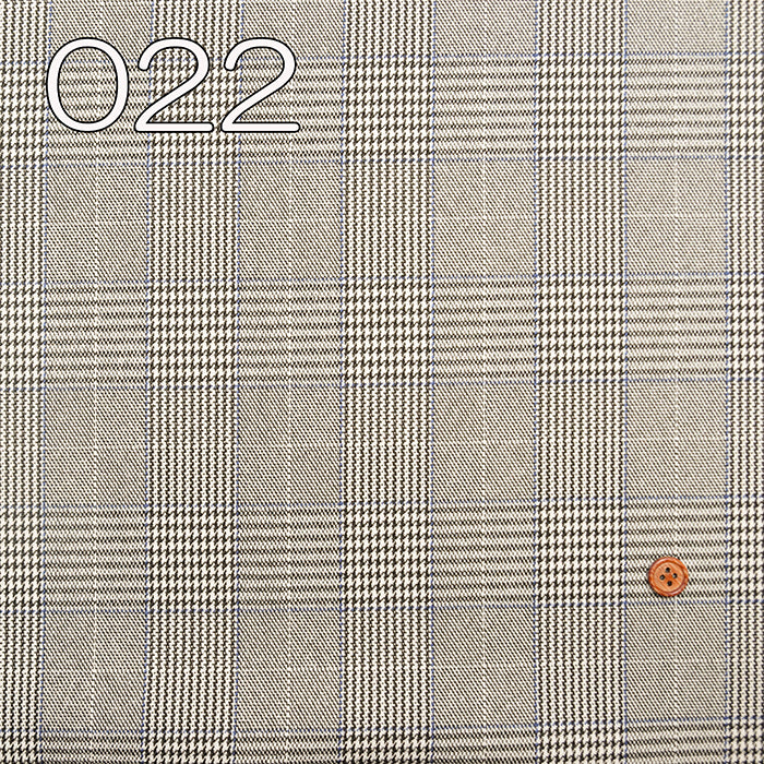Polyester Wool-Like Fabric - Glen Check - nomura tailor