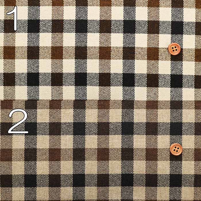 Polyester Wool-Like Fabric - Block Check - nomura tailor