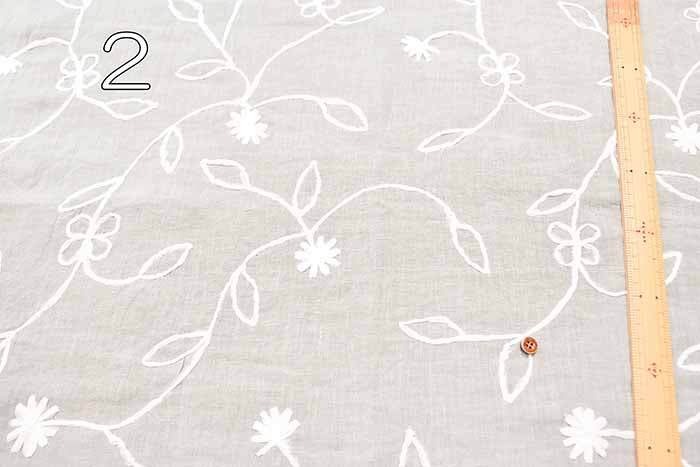 AP FASHION Linen embroidery fabric made in India - nomura tailor