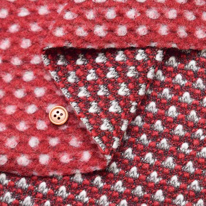 Made in Italy Polyester Sliver Jacquard Fabric - Polka Dot - nomura tailor