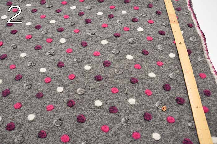 Italian BETA Sliver Knit Fabric - Polka Dot - nomura tailor