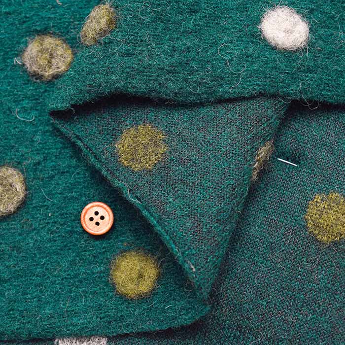 Italian BETA Sliver Knit Fabric - Polka Dot - nomura tailor