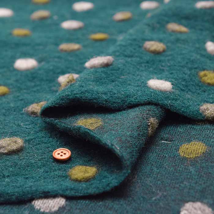 Italian BETA Sliver Knit Fabric - Polka Dot - nomura tailor